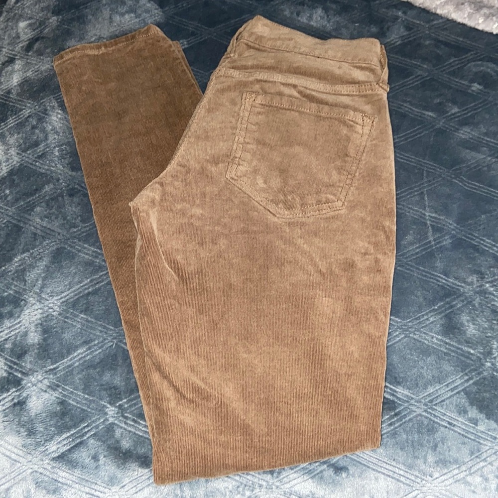 Low waist corduroy pants